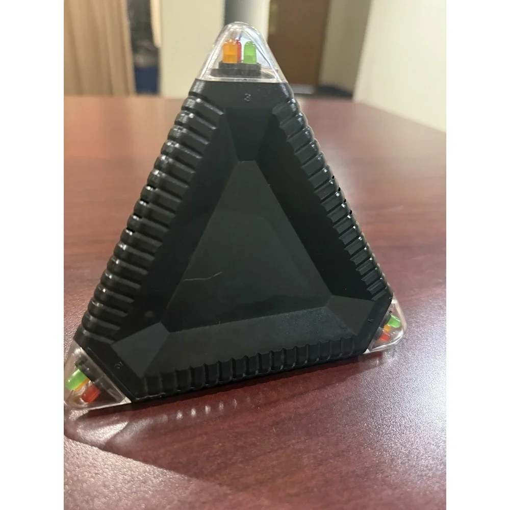 Luminations Pyramid Game Puzzle 1989 Random House Vintage Toy Black Works Read